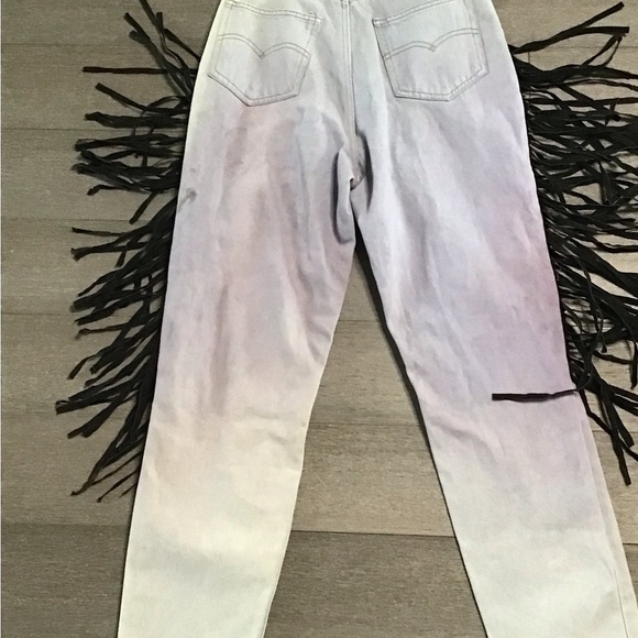 Seruchi Colorful Geometric Fringe Pants size 7/8 - Picture 3 of 3